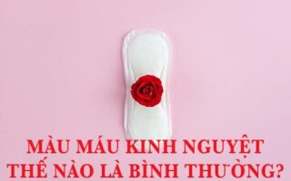màu máu kinh nguyệt thế nào là bình thường?